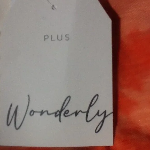 new Wonderly Plus Size Long Sleeve Scoop Neck Shark Bite T-Shirt Sz 1X C… - Picture 2 of 6